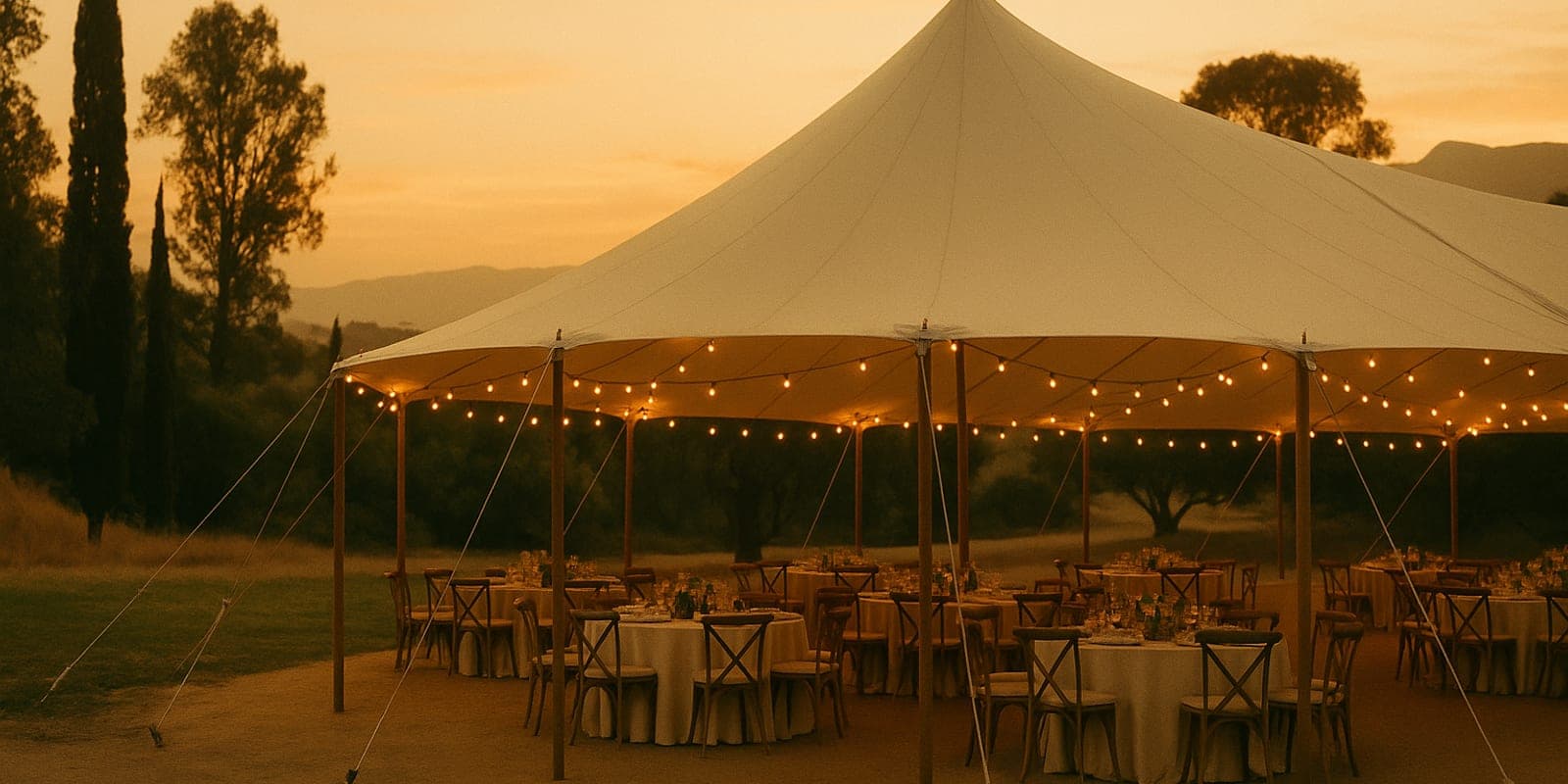 Party & Event Rentals setting near Bakersfield, CA